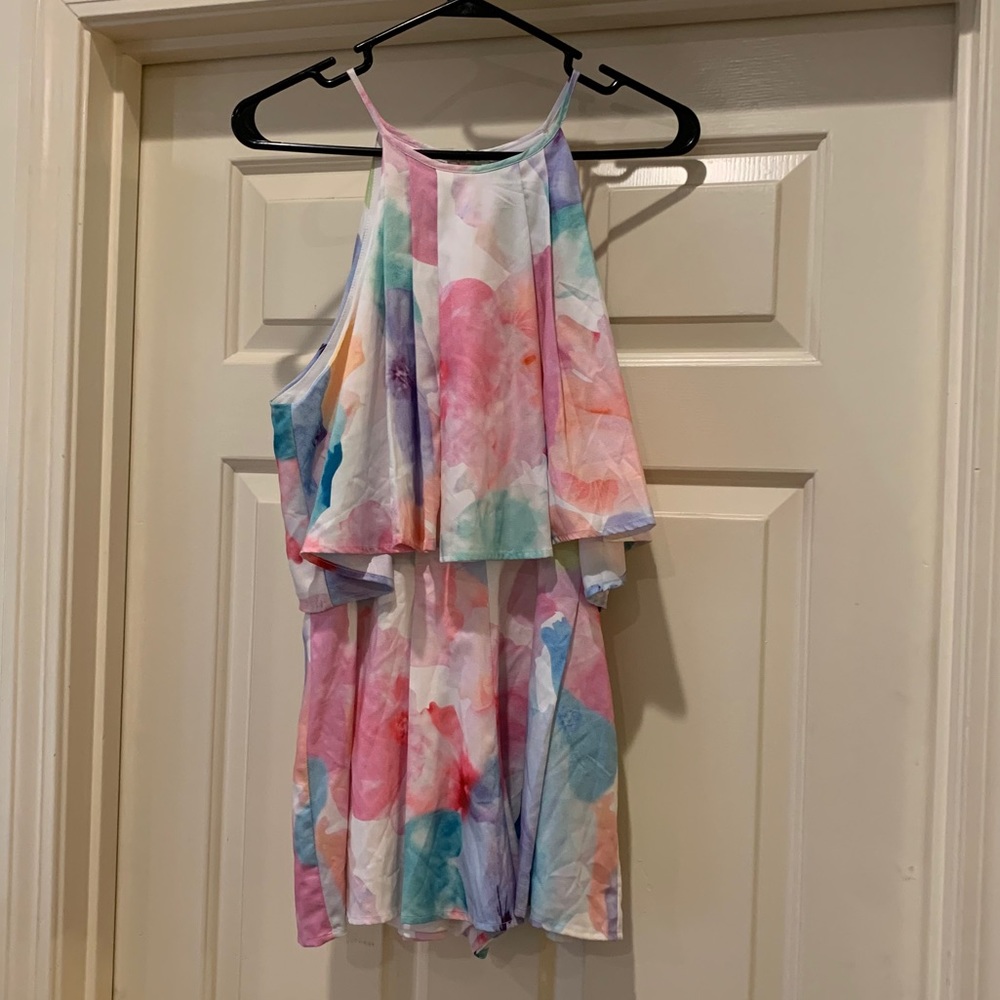 NWT water color printed ROMPER